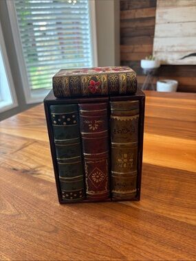 Set of Two Hidden Secret Book Storage Containers